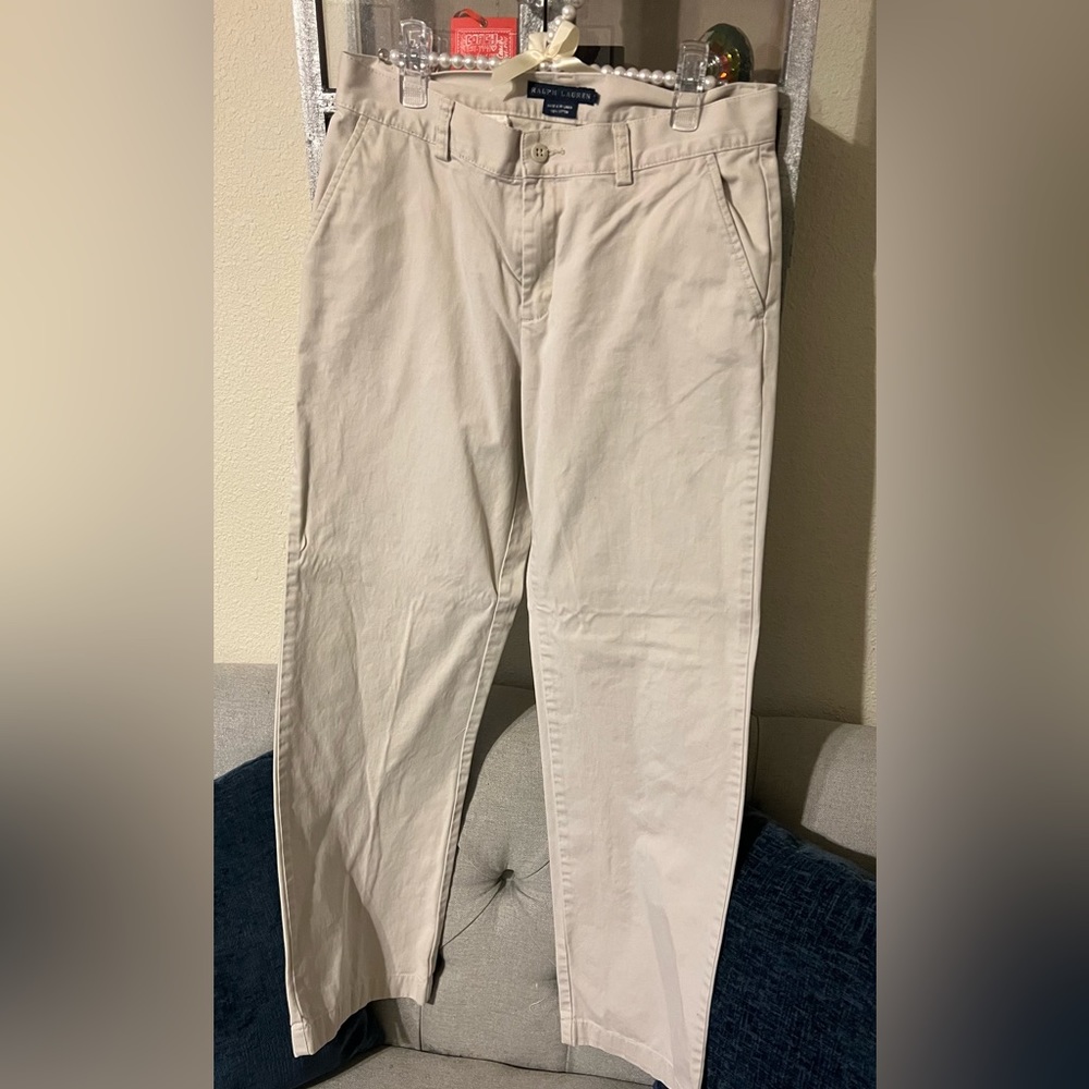 Ralph Lauren Classic Chino Pants; Women; Size: 4; Color; Brown